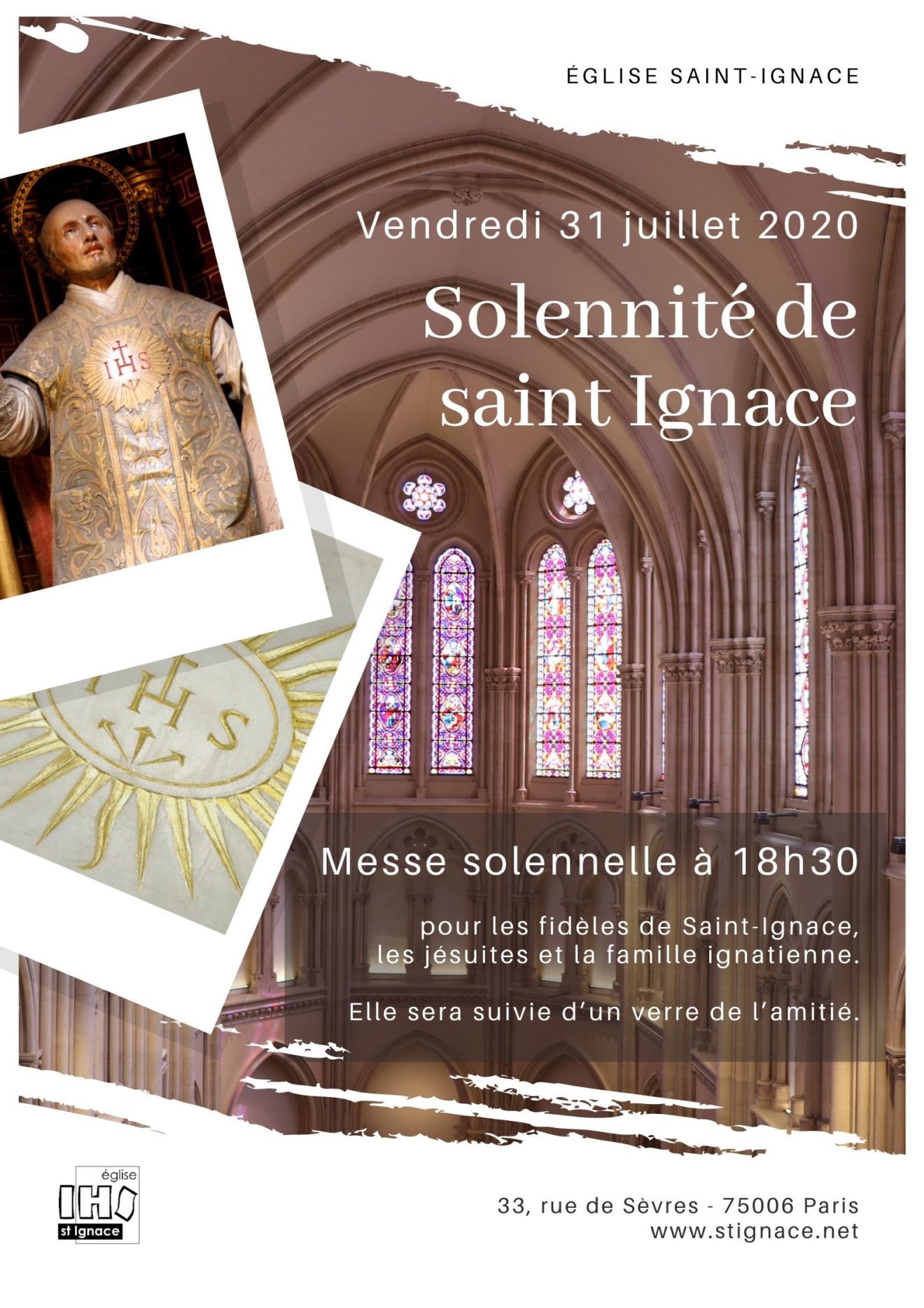 Solennité de saint Ignace Eglise Saint Ignace